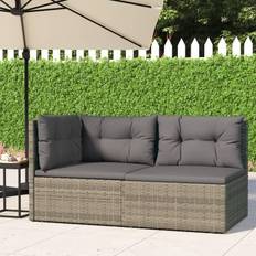 Rattan Outdoor Lounge Sets vidaXL 2 Poly Outdoor Lounge Set