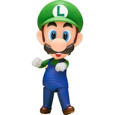 Super Mario Figurer Super Mario Bros. Nendoroid Actionfigur Luigi 4th-run 10 cm