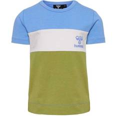 1-3M T-Shirts Hummel Glad Block T-shirt S/S - Silver Lake Blue (219373-7118)