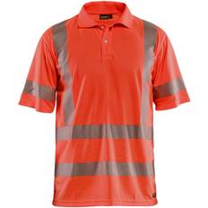 Viskose Polotrøjer Blåkläder UV Polo T-shirt - Hi-Vis Rød