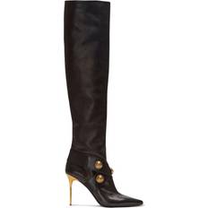Balmain leather knee-high boots women Lambskin 0PA