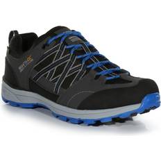 Regatta Men's Mens Samaris Low II Waterproof Seam Sealed Walking Shoes Dkgrey/Blue