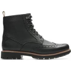 Clarks Ankelstøvler Clarks Batcombe Lord Brogue Boots - Black