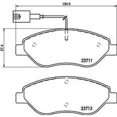 P 145 Brembo Bremsbelagsatz, Scheibenbremse Vorderachse P 23 145