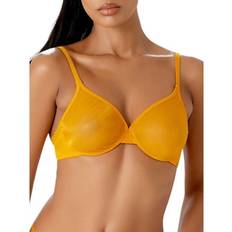 Orange Bras Gossard Womens Sheer Moulded Bra Orange