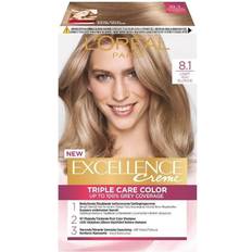 Permanent Hair Dyes L'Oréal Paris Excellence Crème #8.1 Natural Ash Blonde