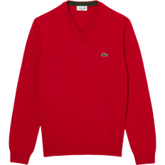 Lacoste Men's V-neck Sweater - Red