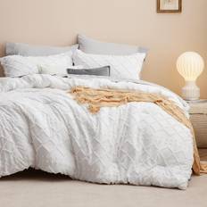 Queen Duvet Covers Bedsure Boho Duvet Cover White (228.6x228.6)