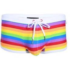 Polyamide Swimming Trunks Andrew Christian Pride Stripe Swim Trunk - Rainbow