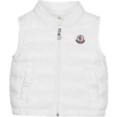 Weiß Westen Moncler Girl's Amaury Gilet - White