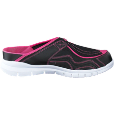 Netzgewebe Pantoletten Scholl Jump - Black/Fuchsia