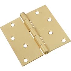 Hinges National Hardware Door hinge, interior, square-edge, brass, 4-in. -n830-231