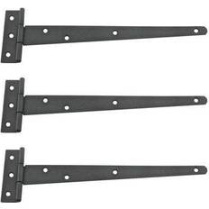 Hinges Renovators Supply Black T Strap Shed Flush Mount Cast Iron Shed w/Hardware Pack