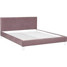 Colchas Funda Reemplazable En Terciopelo Rosa Para Cama 160 x 200 cm Desmontable Lavable Fitou - Rosa Colcha Rosa