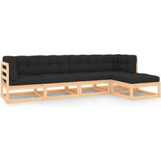 Furu Loungeset Utemöbler vidaXL dynor 5 Loungeset