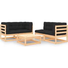 Trä Loungeset vidaXL dynor 5 Loungeset