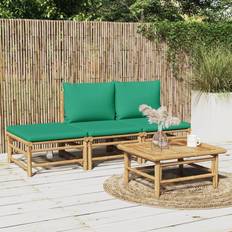 Gröna Loungeset vidaXL 4 delar gröna Loungeset, Bord inkl. 2 Stolar