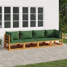 Gröna - Trä Loungeset vidaXL 4 delar gröna Loungeset