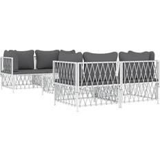 Stål - Vita Loungeset vidaXL 5 Loungeset