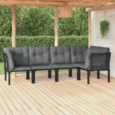 Rotting Loungeset vidaXL 5 delar Loungeset