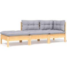 Furu Loungeset vidaXL dynor 3 Loungeset