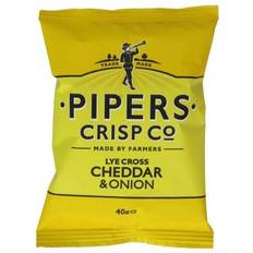 Crackers & Crispbreads Pipers 2 Pipers Cheddar & Onion Crisps Crisps snacks 120g