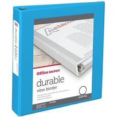 Office Depot Desktop Organizers & Storage Office Depot Brand 49% Recycled Durable View Round-Ring Binders 1-1/2