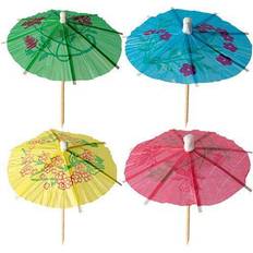Drinks Paraplyer Mix Farver - 6 Stk