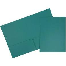 Turquoise Binders & Folders Jam Paper Premium Matte Colored Cardstock Two-Pocket Presentation