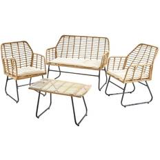 Beige Outdoor Lounge Sets Neo Beige 4 Garden Outdoor Lounge Set