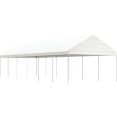 Plast Paviljonger vidaXL Paviljong tak vit 13,38x4,08x3,22