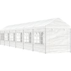 Plast Paviljonger vidaXL Paviljong tak vit 13,38x2,28x2,69