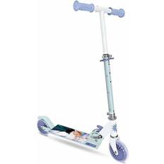 Giocattoli a Dondolo Mondo Mondo-28683 Toys-Scooter Frozen Monopattino 2 Ruote Pieghevole in Alluminio con pedana Extra Grip e Manubrio Bambina Disney Frozen-28683