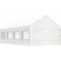 vidaXL Paviljong tak vit 8,92x4,08x3,22