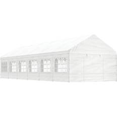 vidaXL Paviljong tak vit 13,38x4,08x3,22