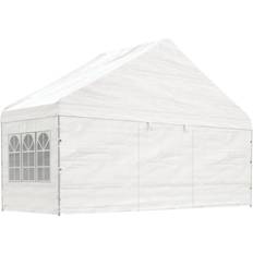 vidaXL Paviljong tak vit 5,88x2,23x3,75