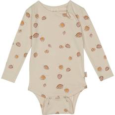 Orange Bodyer Børnetøj Petit Piao Body LS, Pineapple