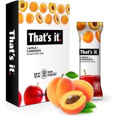 That's it Apple + Apricot 100% Natural Real Fruit Bar, Best High Fiber Gluten