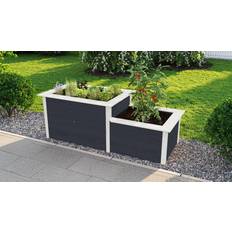 Beste Aufsatzrahmen Weka Hochbeet 205x79 21mm, anthrazit, Stufe