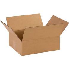 Brown Shipping & Packaging Supplies The Packaging Wholesalers Flat Corrugated Boxes 14' x 11' x 4 1/2' Kraft 25