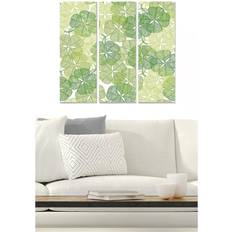 Lærred Billeder Canvastaulu Floral 3-pak Monivärinen 20x50 cm