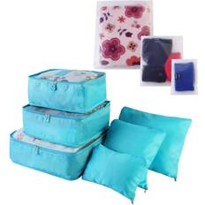 Blue Packing Cubes iMounTEK 9pcs waterproof clothes storage