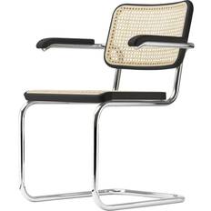 Grey - Steel Kitchen Chairs Thonet S 64 V Kitchen Chair