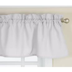Collections Etc Ribcord Valance 54-Inch x 12-Inch White