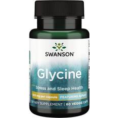 Swanson Aminosyrer Swanson Glycin 500 mg 60 Kapsler 60 stk