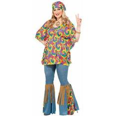 BuySeasons Womens Hippie Chick Plus Size Adult Costume