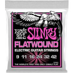 Guitar strings Ernie Ball Super Slinky Flatwound Electric Guitar Strings 9-42