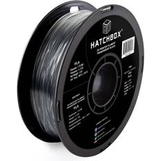 3D Printing Hatchbox pla 1.75 mm 3d printer filament in transparent black, 1kg spool