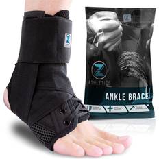 Zenith Ankle Brace, Lace Up Adjustable Support for Running, Basketball, Injury Recovery, Sprain! Ankle Wrap for Men, Women, and Children