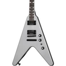 String Instruments Gibson Dave Mustaine Flying V EXP Electric Guitar Silver Metallic